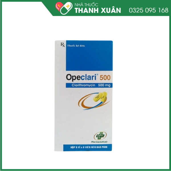 Thuốc Opeclari 250 điều trị nhiễm khuẩn do vi khuẩn nhạy cảm gây ra